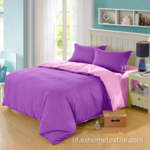 set tempat tidur microfiber padat